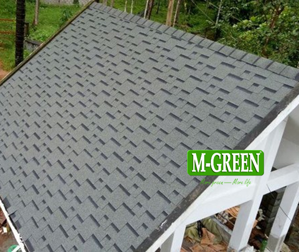Ngói bitum phủ đá dạng zigzag