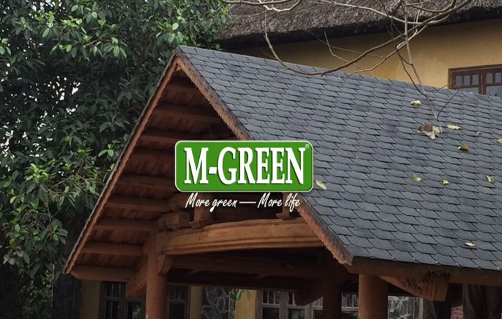 Công trình ngói lợp bitum phủ đá cho resort mang phong cách cổ điển