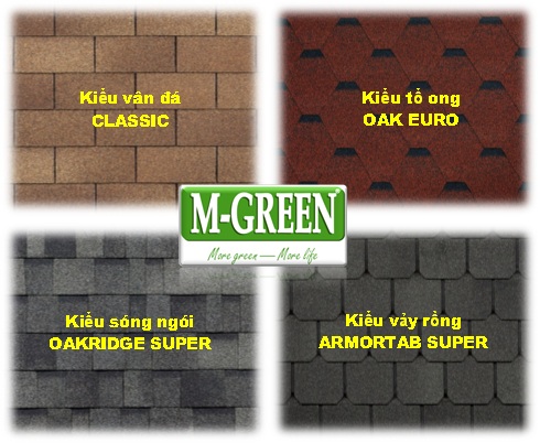 Mái Lợp Bitum Phủ Đá 