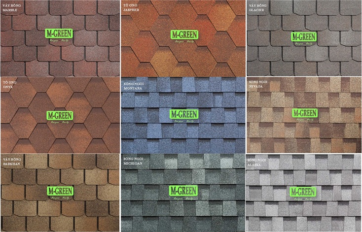 Ngói bitum phủ đá