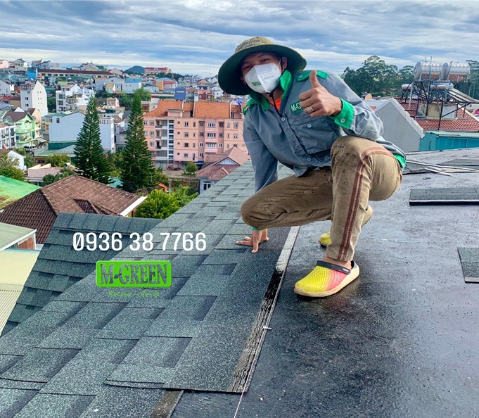 thi công ngói Bitum