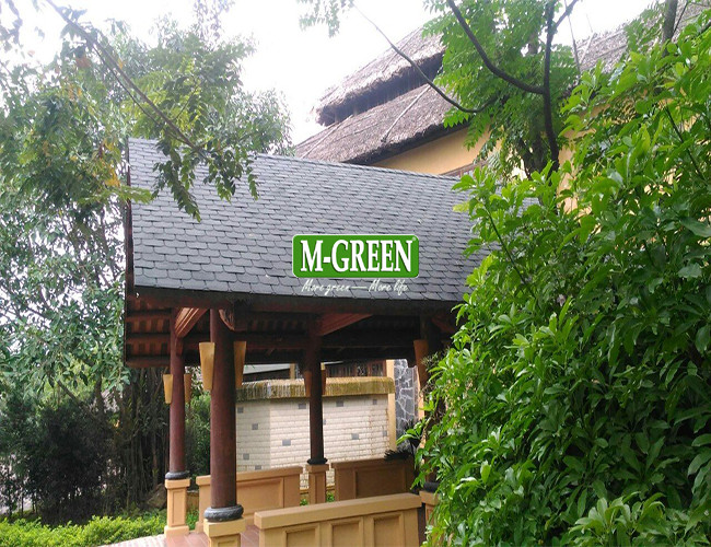 Ngói bitum phủ đá trong khu nghỉ dưỡng